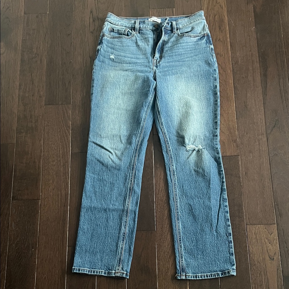 Women's Light Blue Straight-Leg Jeans